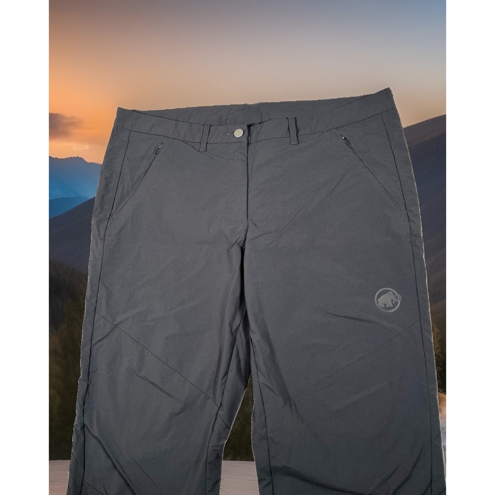 Mammut Womens 16 Gray Pants Hiking Outdoors Stretch Lightweight Athletic